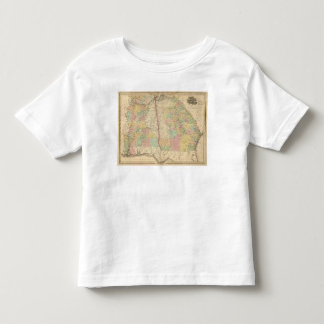 Camiseta De Bebé Georgia y Alabama 3 (Anverso)