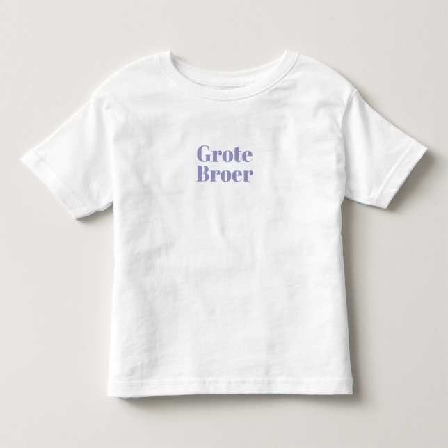 Camiseta De Bebé Gepersonaliseerde Zwangerschapsaankondiging Broer. (Anverso)