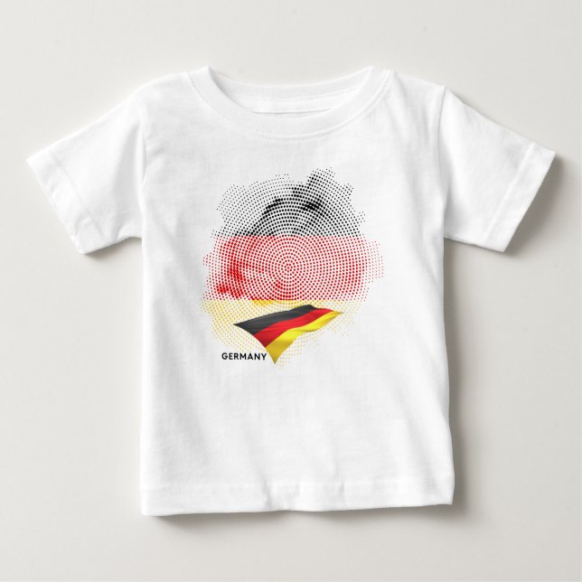 Camiseta De Bebé Germany flag (Anverso)
