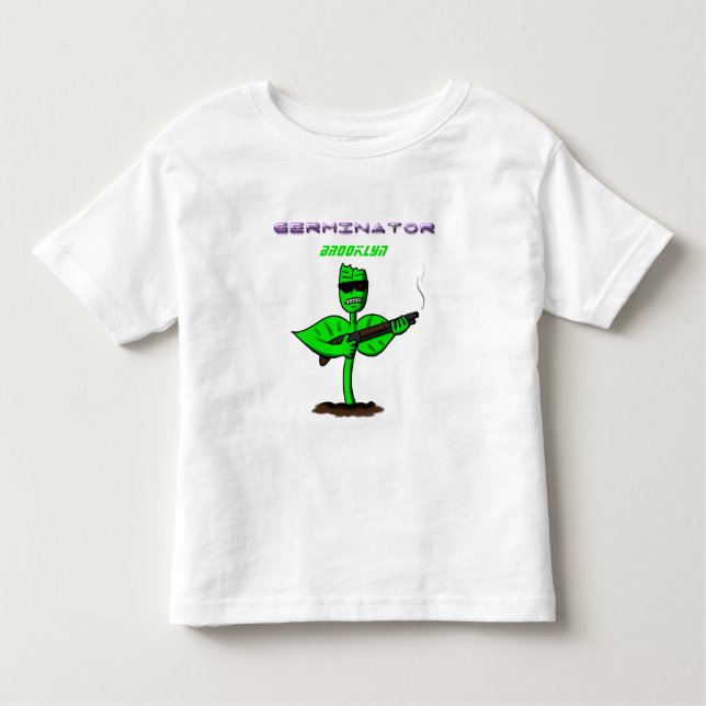 Camiseta De Bebé Germinator cyborg personalizado divertido (Anverso)