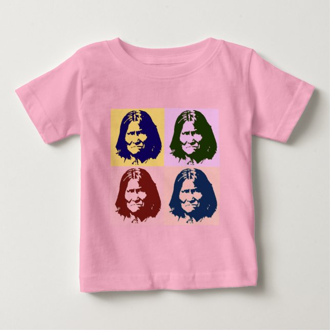 Camiseta De Bebé Geronimo de Pop Art (Anverso)