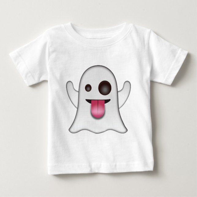 Camiseta De Bebé ghost_emoji (Anverso)