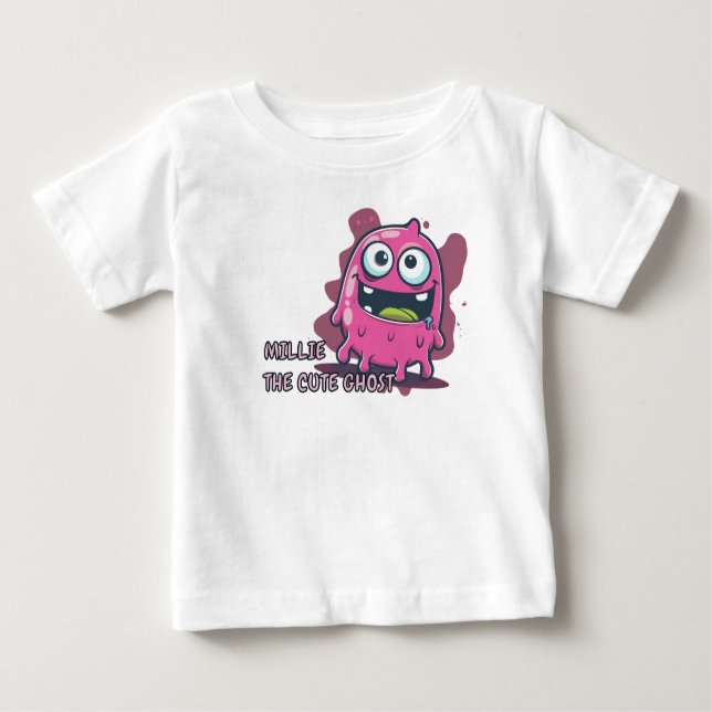 Camiseta De Bebé Ghost Kawaii (Anverso)