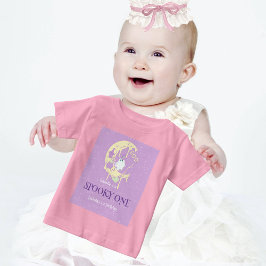 Camiseta De Bebé Ghost Moon Spooky One Halloween 1er cumpleaños