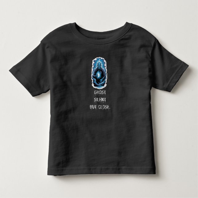 Camiseta De Bebé Ghost Silent But Close  (Anverso)