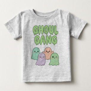 Camiseta De Bebé GHOUL GANG - Famoso Fantasma Halloween