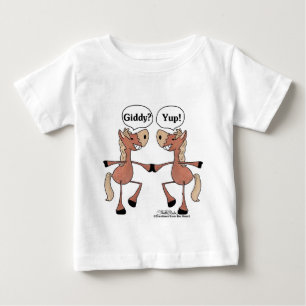 Camiseta De Bebé Giddy Up Horses