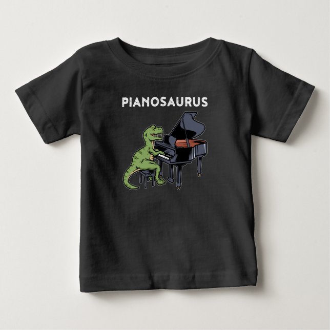 Camiseta De Bebé Gigante de piano grande niños pianista de música d (Anverso)