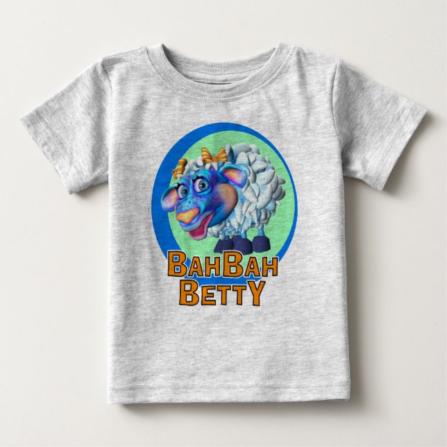 Camiseta De Bebé GiggleBellies Bah Bah Betty las ovejas (Anverso)
