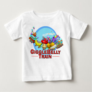 Camiseta De Bebé GiggleBellies el tren de GiggleBellie