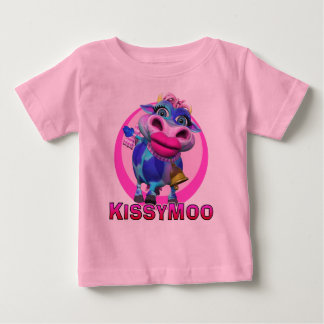 Camiseta De Bebé GiggleBellies Kissy Moo the Cow