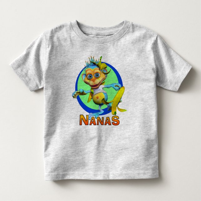 Camiseta De Bebé GiggleBellies Nanas el mono (Anverso)