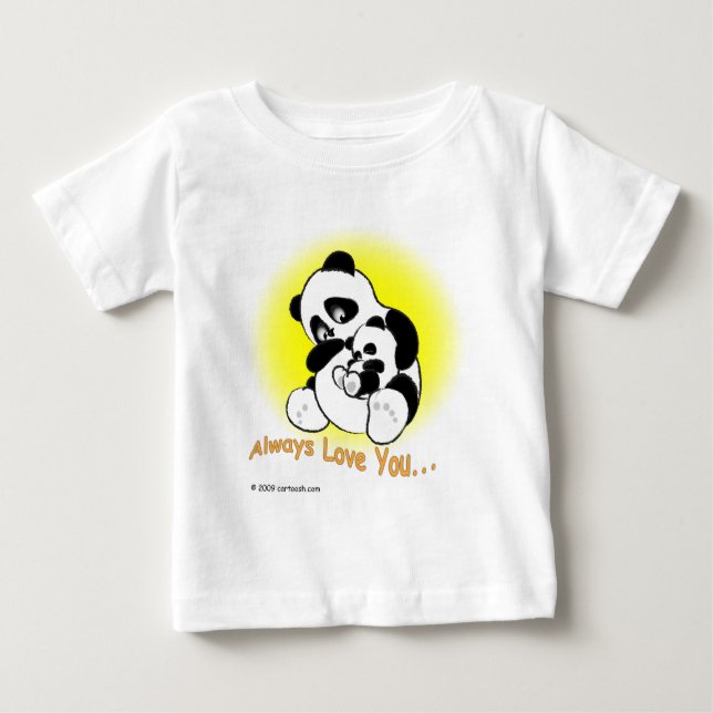 Camiseta De Bebé gigglePanda para el día de madre (Anverso)