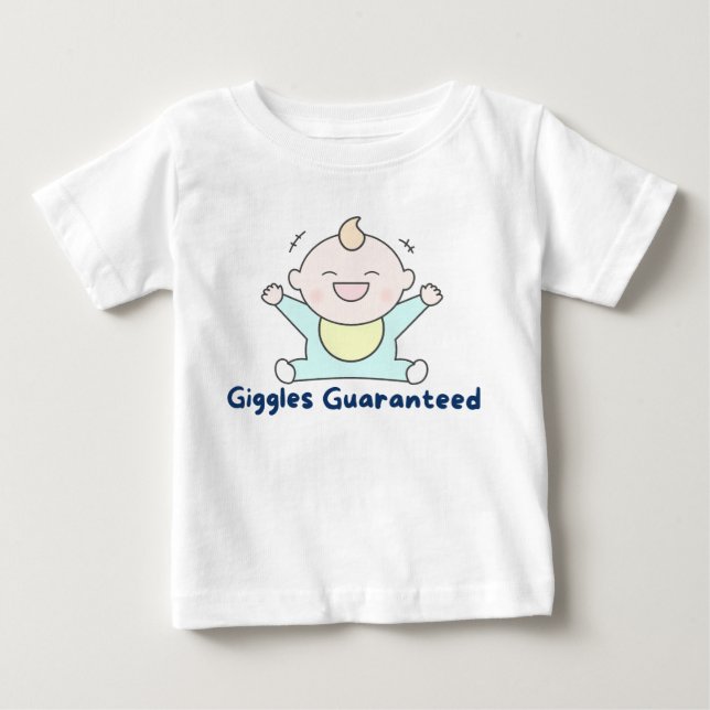 Camiseta De Bebé 👶 "Giggles Garantizado" 😄 (Anverso)