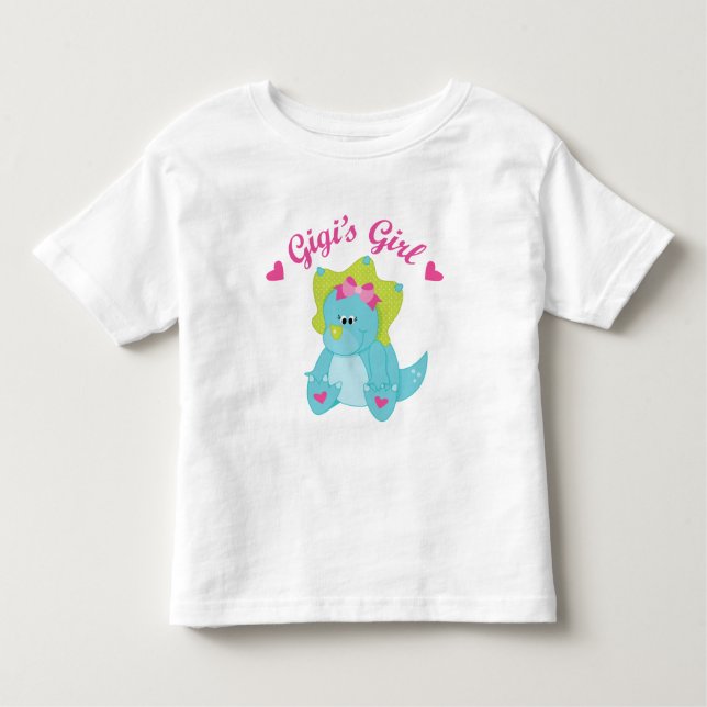 Camiseta De Bebé Gigis Chica Dinosaur (Anverso)