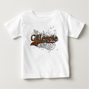 Camiseta De Bebé Gillespie Tartán Grunge