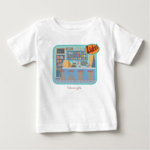 Camiseta De Bebé Gilmore Girls   Gráfica de la Cafetería de Luke