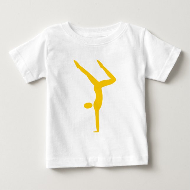 Camiseta De Bebé Gimnasia - Ámbar (Anverso)