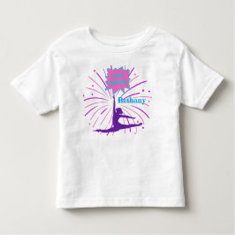 Camiseta De Bebé Gimnasia feliz cumpleaños personalizada