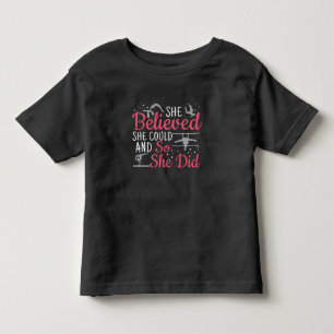 Camiseta De Bebé Gimnasia femenina - creía que podía