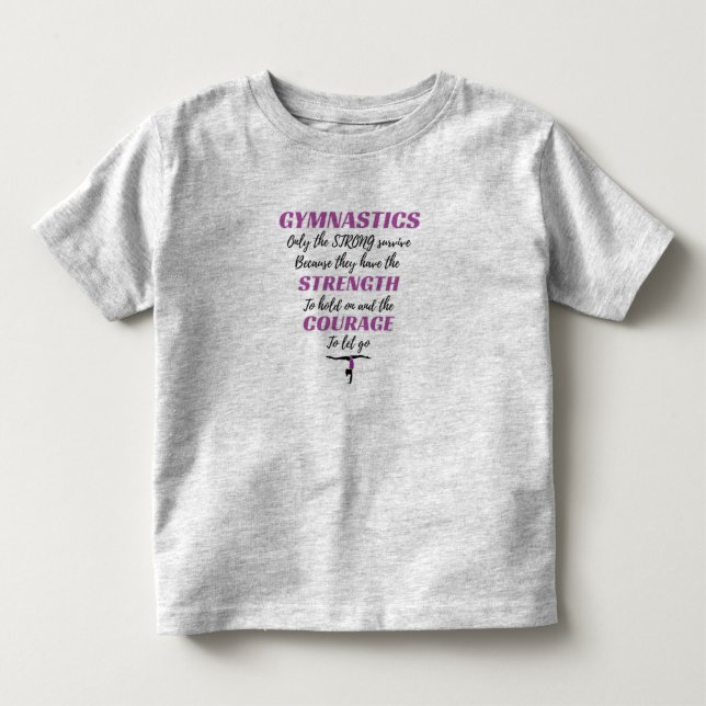 Camiseta De Bebé Gimnasia Regala El Fuerte Regalo De Gimnastas Sobr (Anverso)