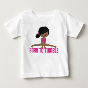 Camiseta De Bebé Gimnasta-afroamericano