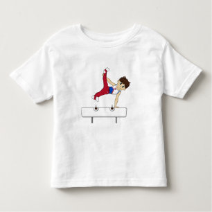 Camiseta De Bebé Gimnasta cutáneo en el pico de caballo de Pommel
