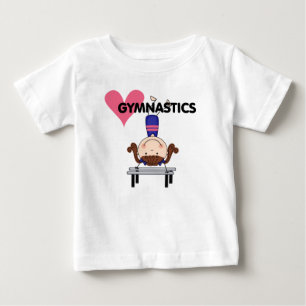 Camiseta De Bebé GIMNASTICIA - Mandos de Chica Brunette