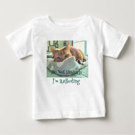 Camiseta De Bebé Ginger Cat dice que no molestar