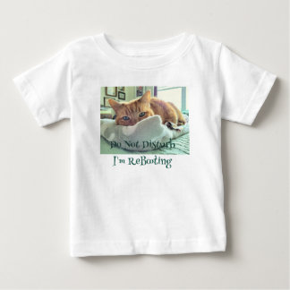 Camiseta De Bebé Ginger Cat dice que no molestar