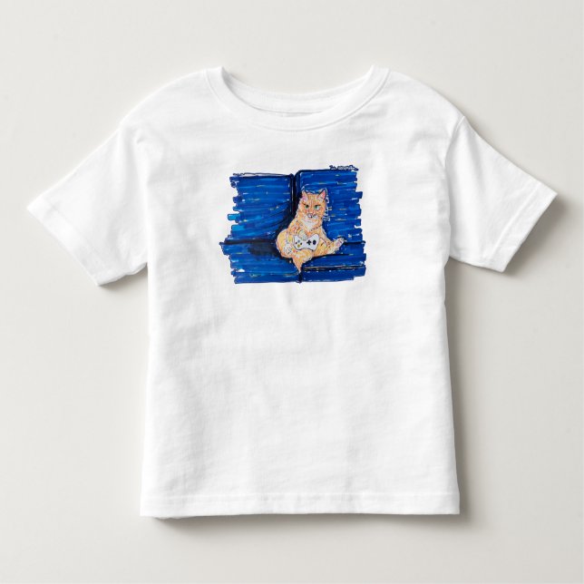 Camiseta De Bebé Ginger Gamer Cat (Anverso)