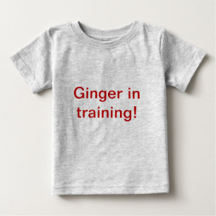 Camiseta De Bebé Ginger In Training!