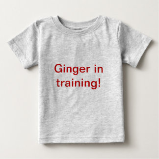 Camiseta De Bebé Ginger In Training!
