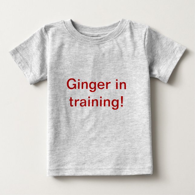 Camiseta De Bebé Ginger In Training! (Anverso)