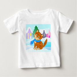 Camiseta De Bebé ginger kitten alegre al estilo personalizado