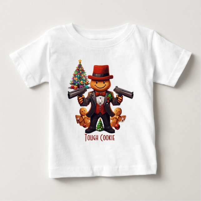 Camiseta De Bebé Gingerbread Gangster (Anverso)