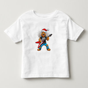 Camiseta De Bebé Gingerbread Rock Guitar Navidad 2026 Fiesta  