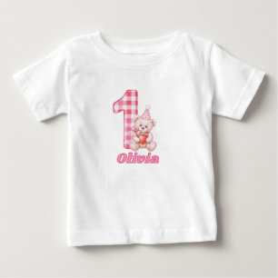 Camiseta De Bebé ¡Gingham Giggles y Teddy Cuddle!