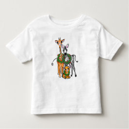 Camiseta De Bebé Girafa festiva, cebra, tigre