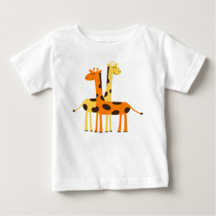 Camiseta De Bebé giraffe africa safari fauna silvestre