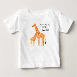 Camiseta De Bebé Giraffe Baby T-Shirts Big Brother Promoted