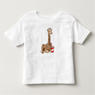 Camiseta De Bebé Giraffe con bebida