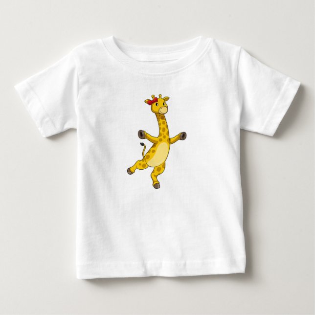 Camiseta De Bebé Giraffe con cinta de opciones (Anverso)