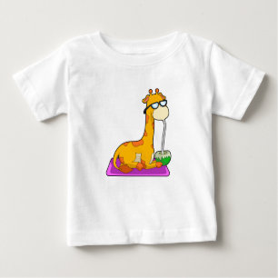 Camiseta De Bebé Giraffe con coco