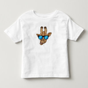 Camiseta De Bebé Giraffe con gafas de sol