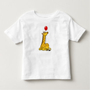 Camiseta De Bebé Giraffe con globo
