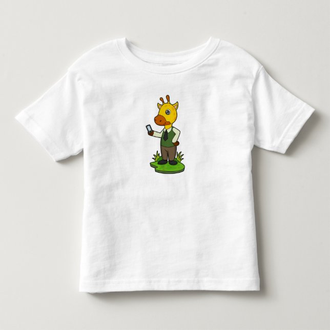 Camiseta De Bebé Giraffe con móvil (Anverso)