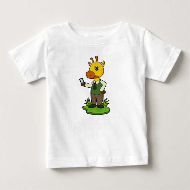 Camiseta De Bebé Giraffe con móvil (Anverso)