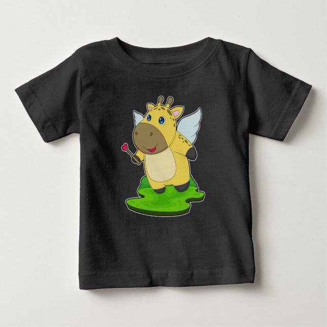 Camiseta De Bebé Giraffe Fairy Magic Wand (Anverso)