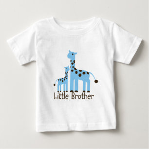 Camiseta De Bebé Giraffe Little Brother